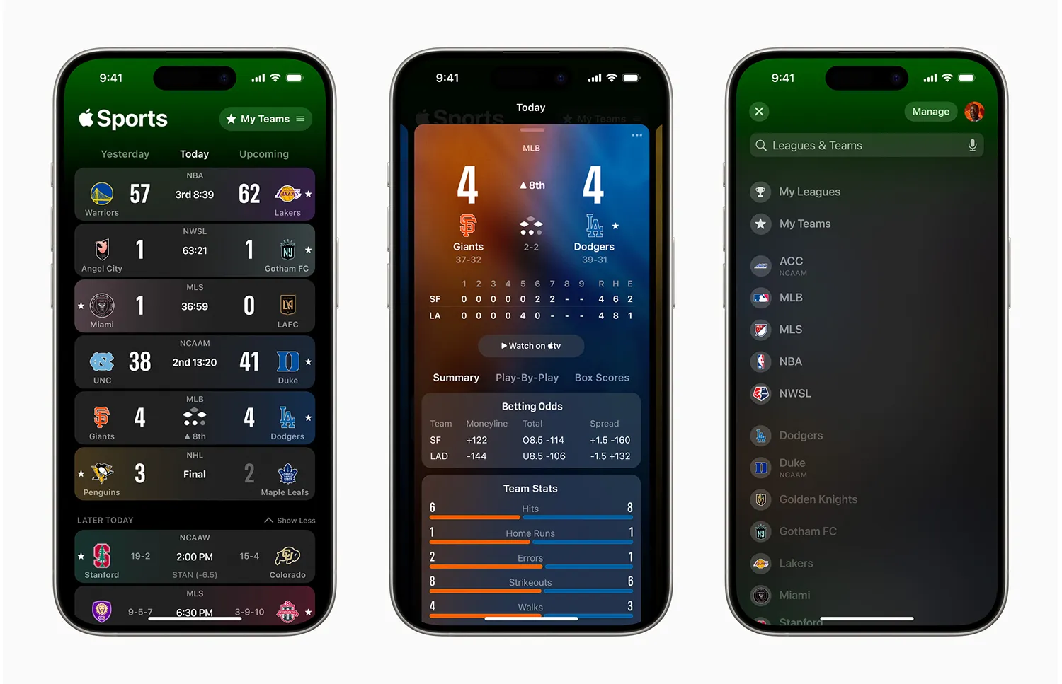Apple Sports app