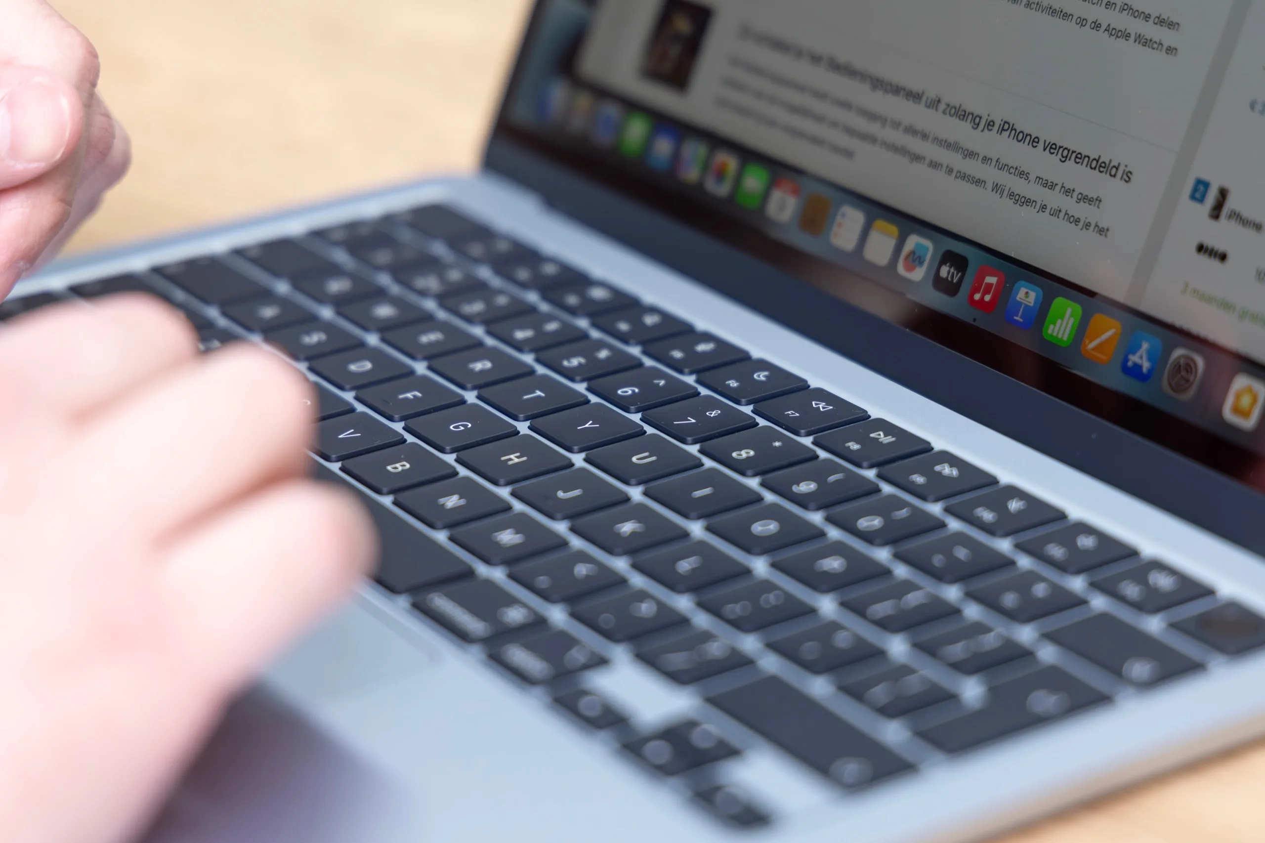MacBook Air M4 toetsenbord