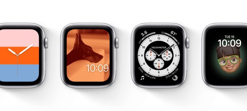 watchOS 7 wijzerplaten.